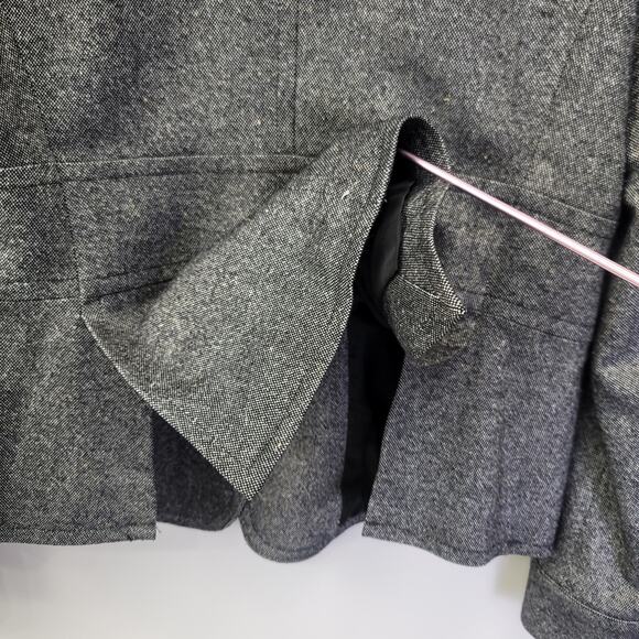 Talbots Blazer Size 12 Wood Blend Tweed Two Button Multiple Pockets Lined Career - Picture 6 of 11